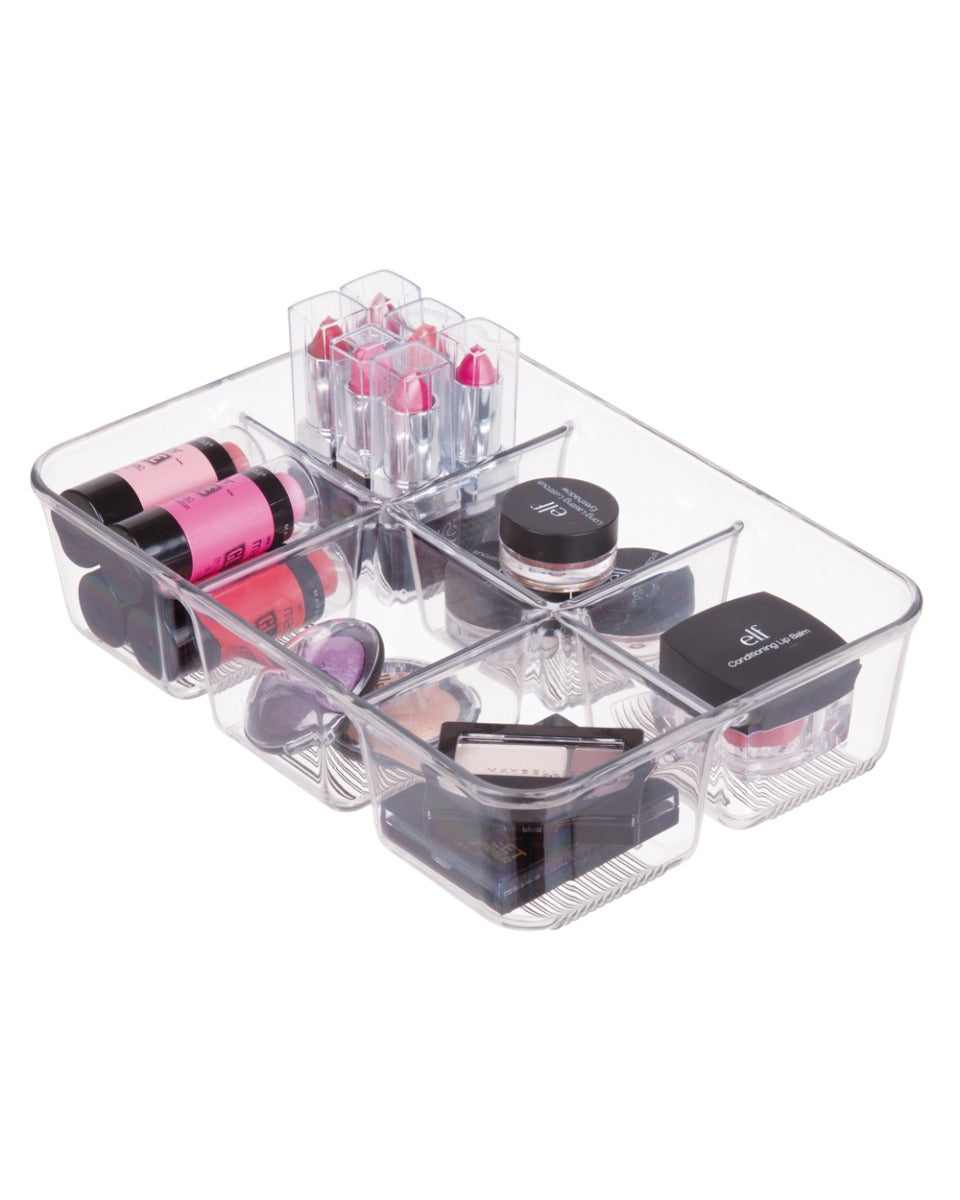 Interdesign Linus Pack Place with Dividers 9.5 x 6.5 x 2.2 inch