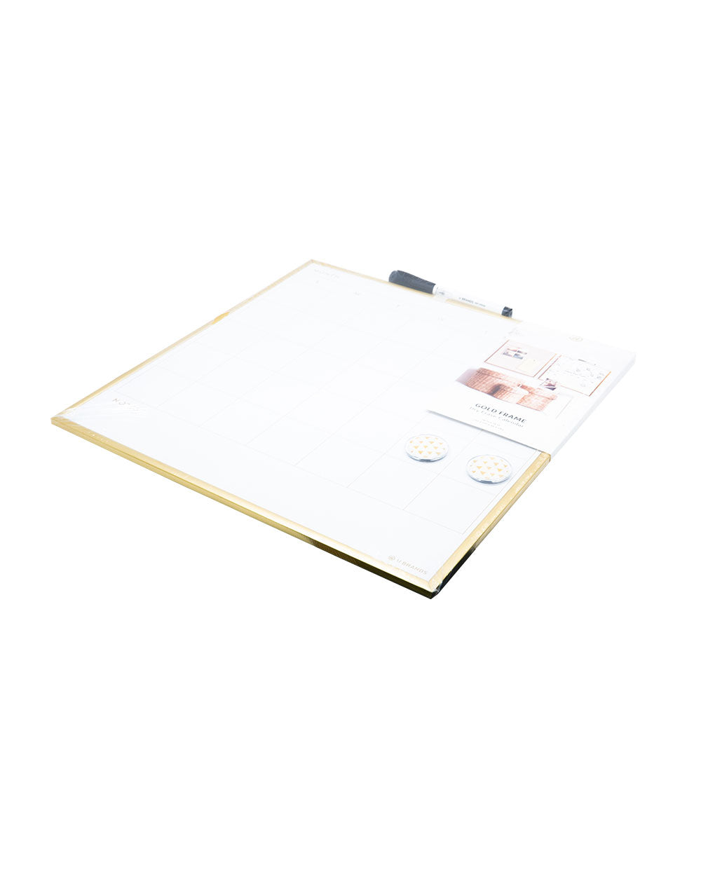 U Brands Gold Frame Dry Erase Planner Board