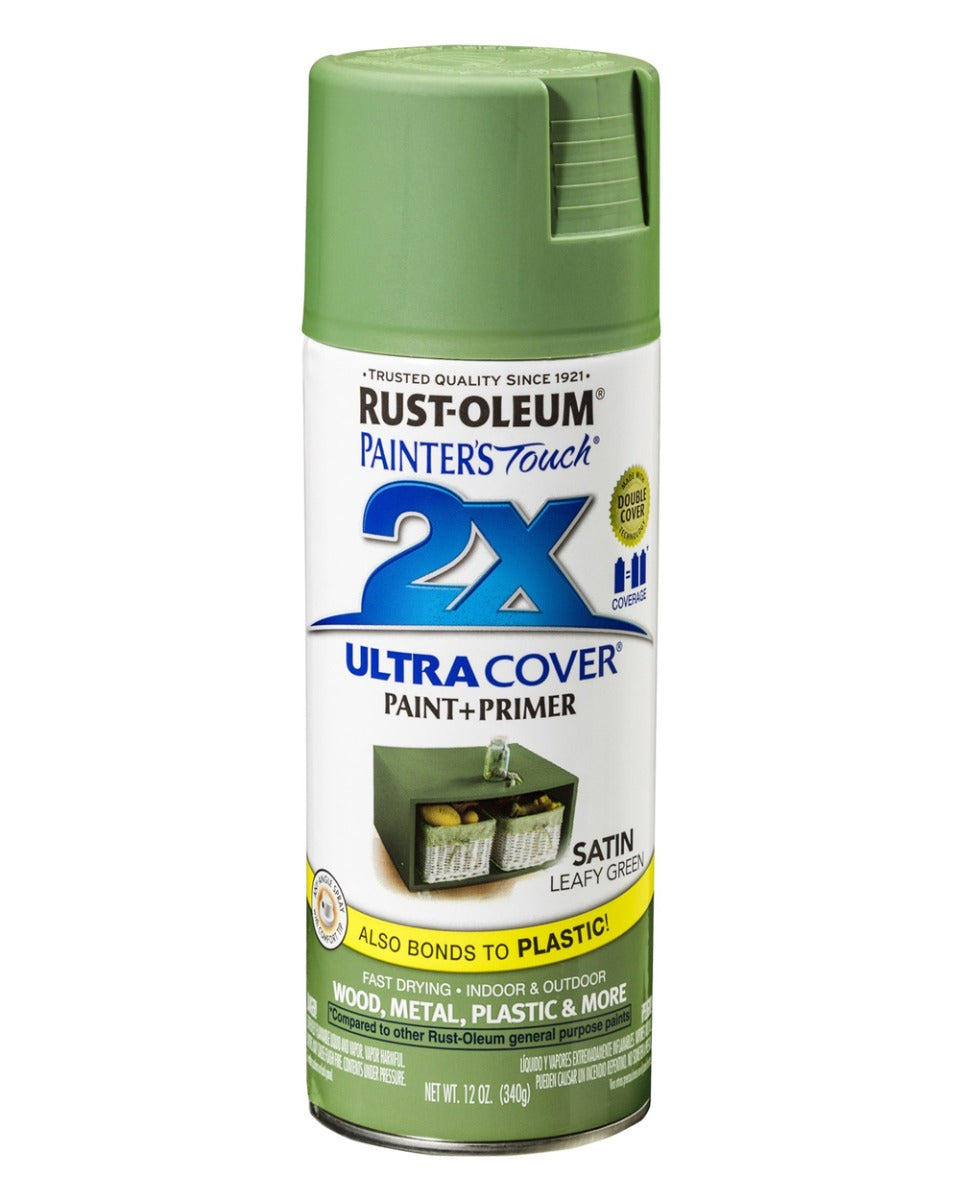 RustOleum PT 2X Ultra Cover Satin Leafy Green 12Oz