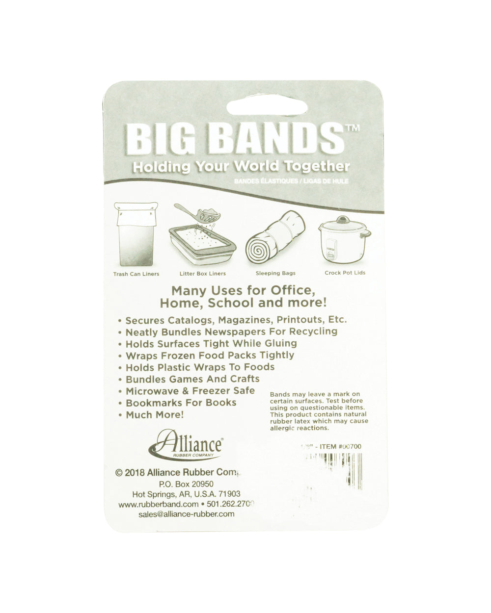 Alliance Rubber Big Bands 7 X 1/8 Inch