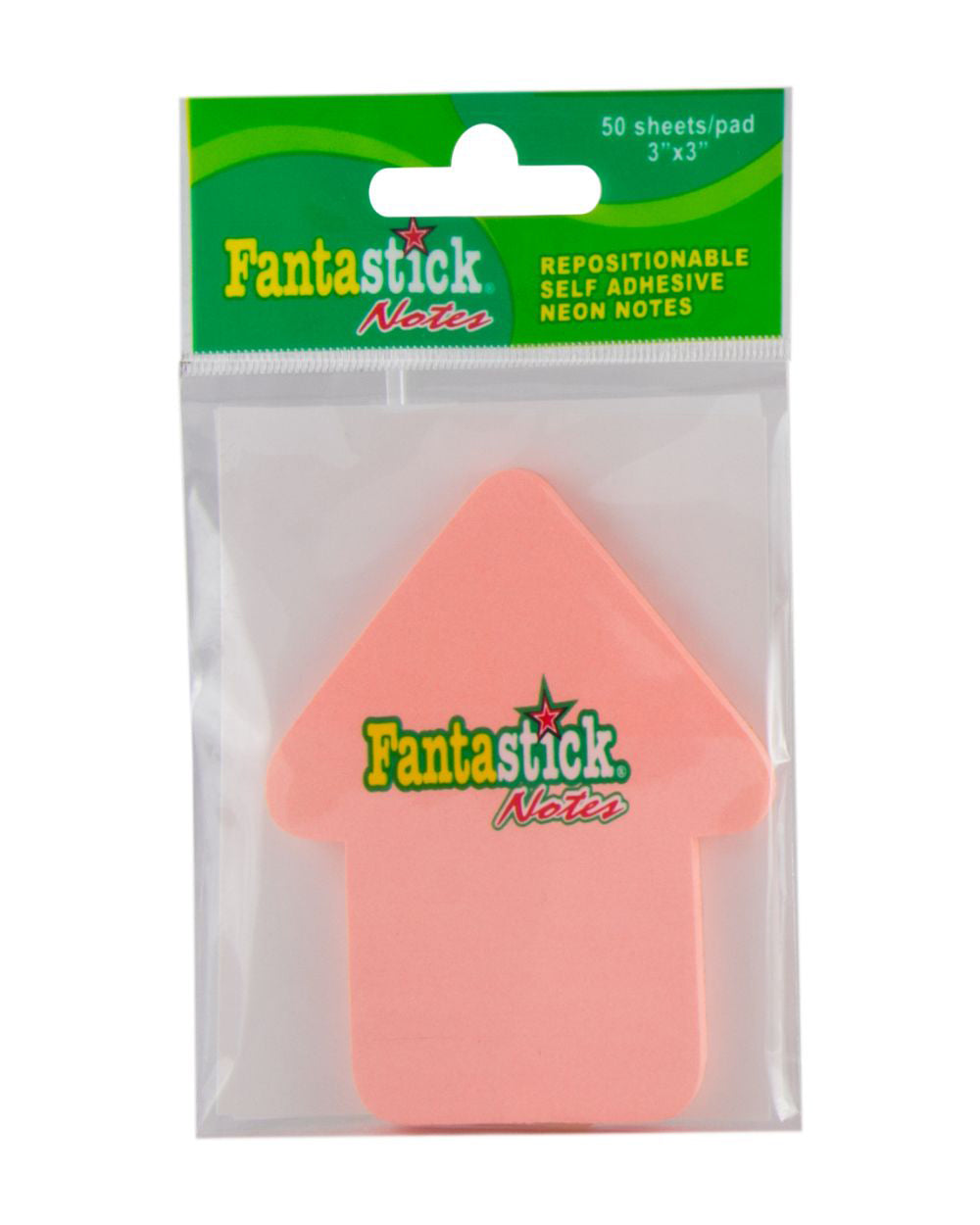 Fantastick Stick Notes Fluorescent Arrow Pink