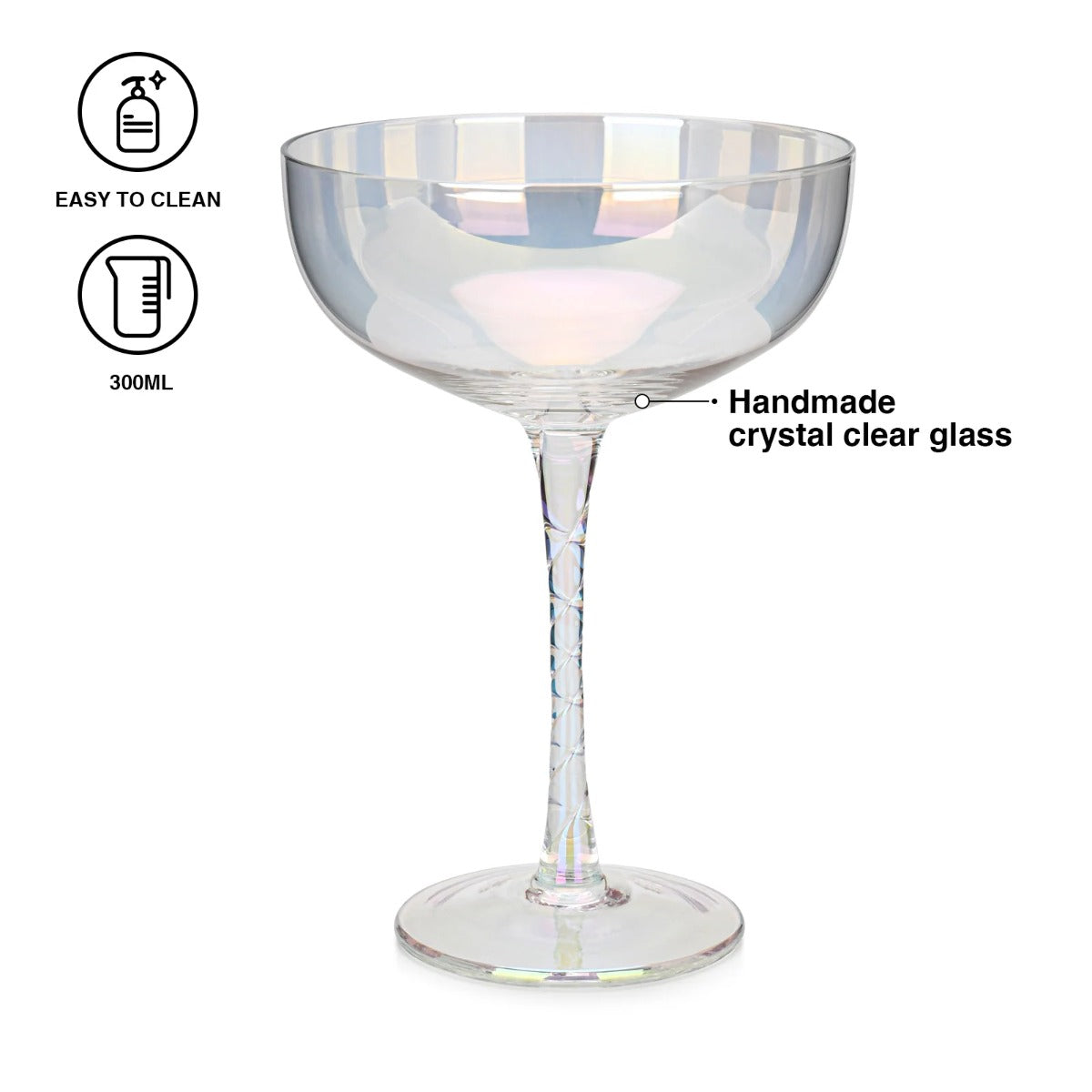 Fissman Set Of 2 Cocktail Glasses 300 ML