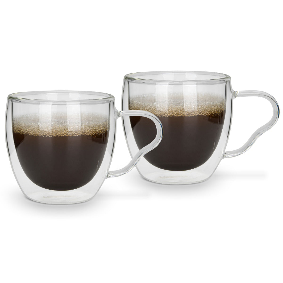 Fissman Set of 2 Double Wall Cups 90ML Borosilicate Glass