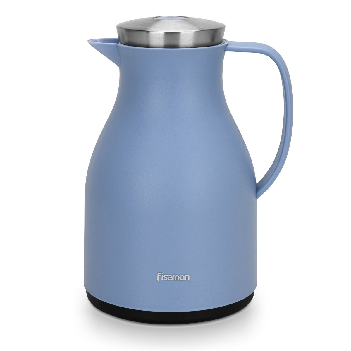 Fissman Vacuum Insulated Flask 1000 ML Blue With Pink Glass Liner