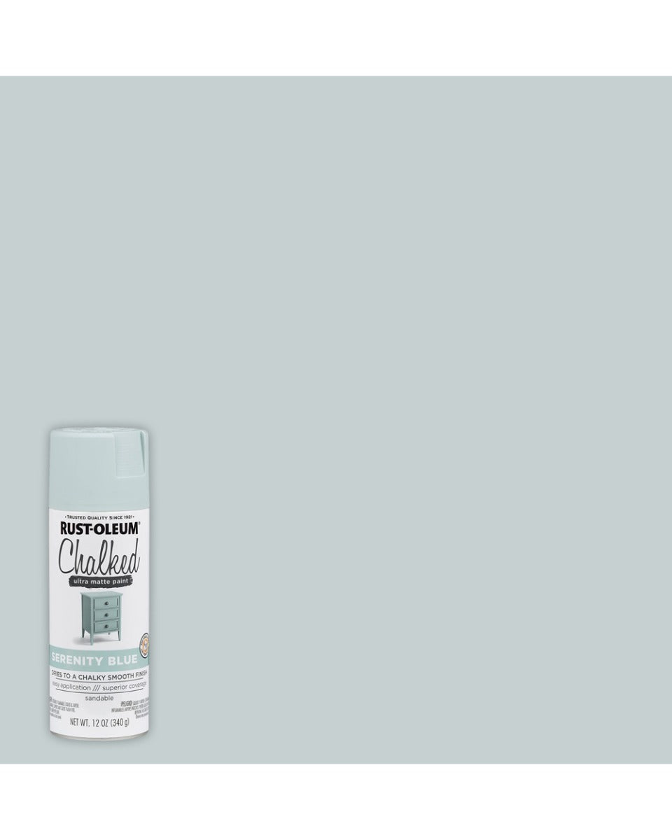 RustOeum 12Oz Serenity Blue Chalk Spray
