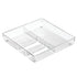 iDesign RPET Linus 4 Section Drawer Organizer Clear