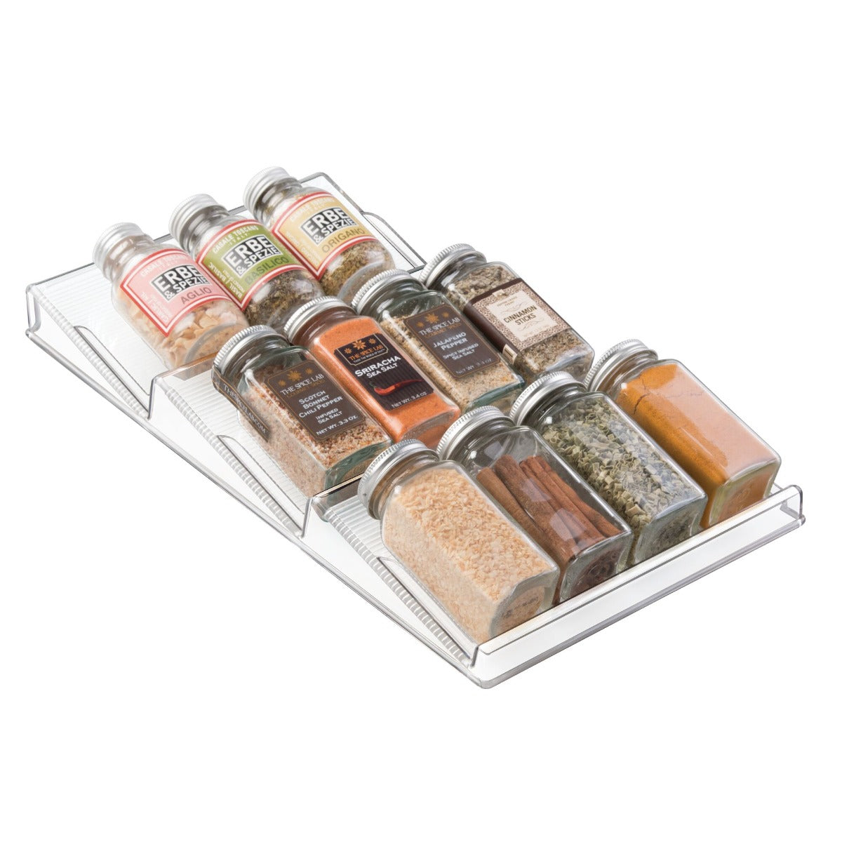 iDesign RPET Linus Drawer Spice Rack Clear