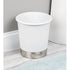 iDesign York Waste Can White