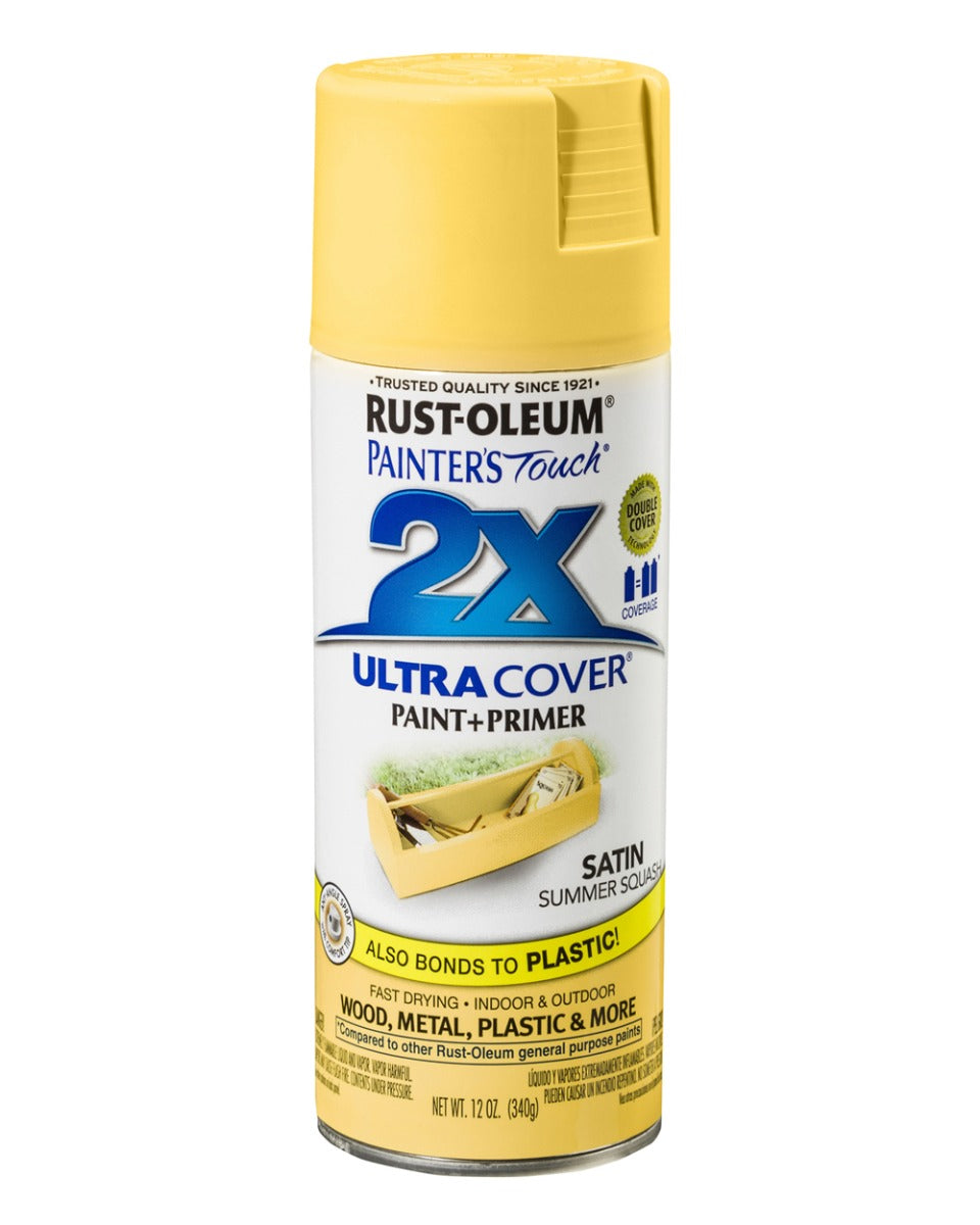 RustOleum PT 2X Ultra Cover Satin Summer Squash 12Oz