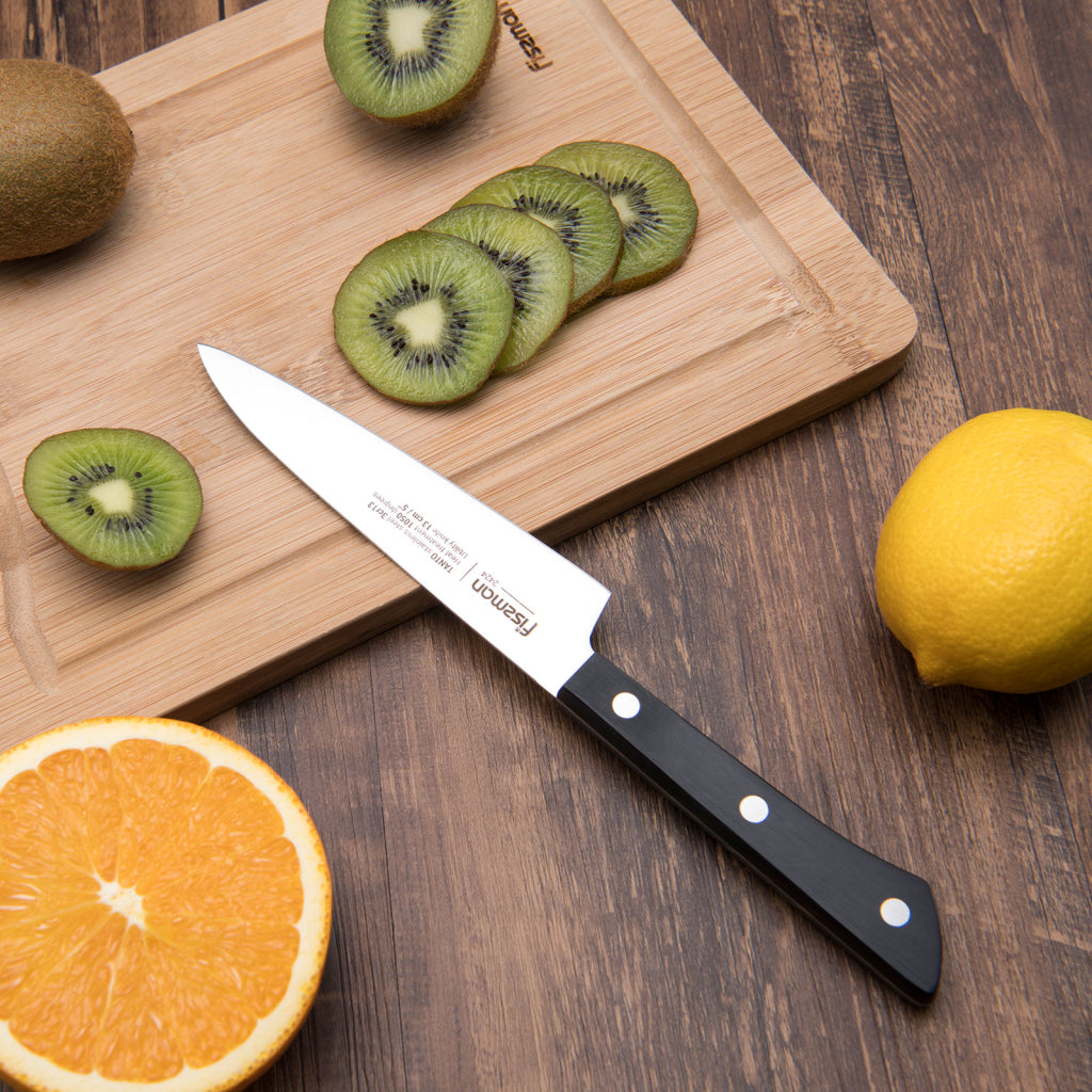 Fissman Utility Knife Tanto Series Black / Silver 5 Inch