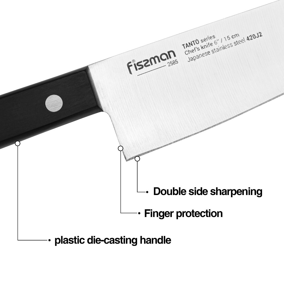 Fissman Chef Knife 15cm Tanto