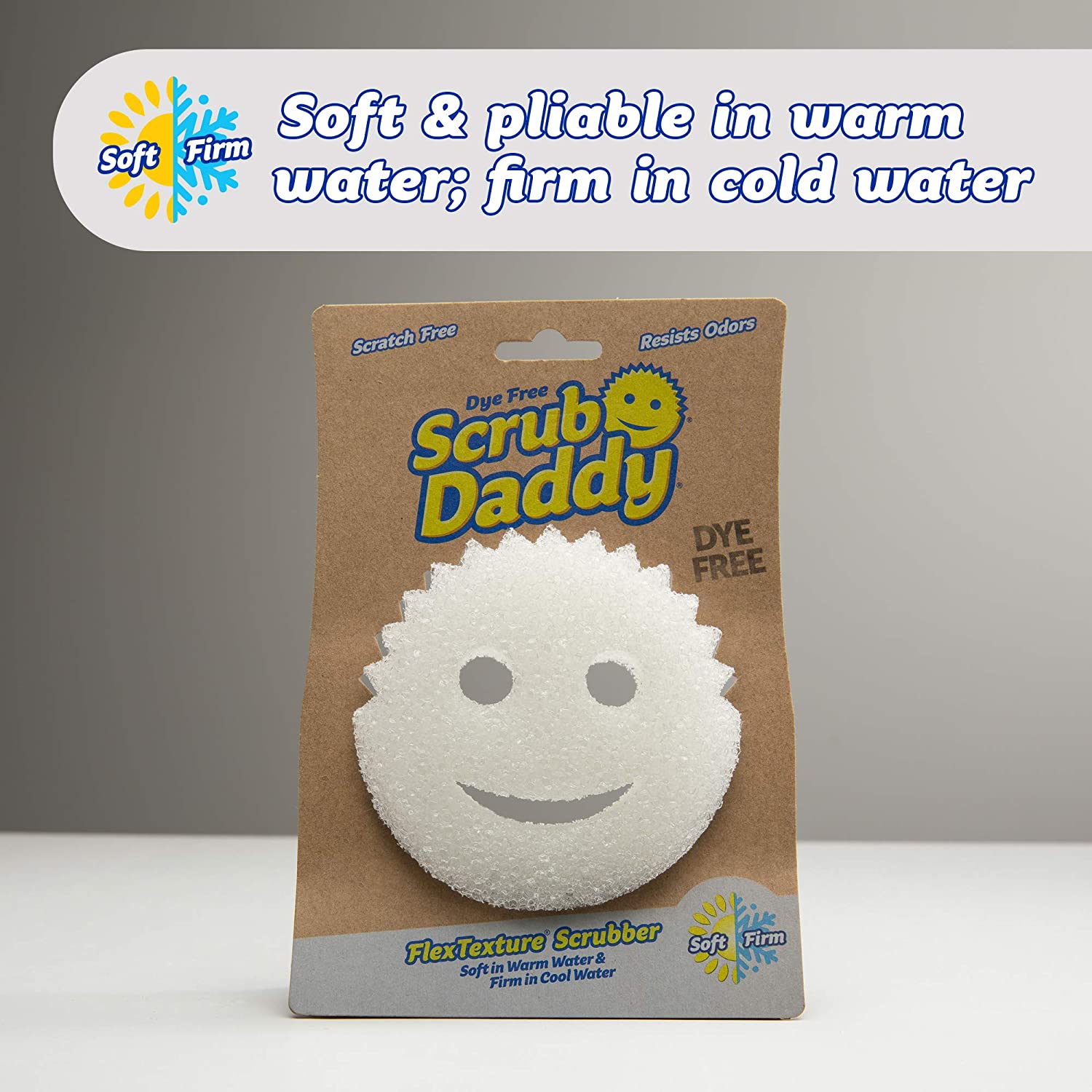 Scrub Daddy Dye/Scratch Free Scrub 1 Count White
