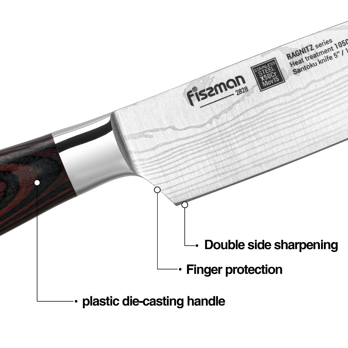 Fissman 5" Santoku Knife Ragnitz