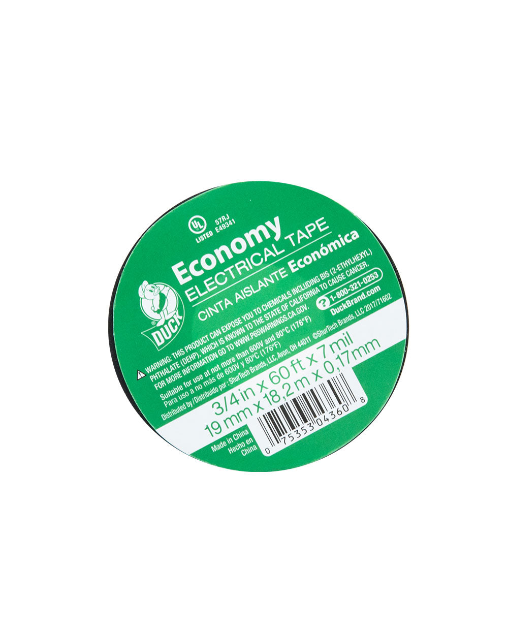 Shurtech ľ" x 60' Vinyl Electrical Tape