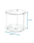 The Home Edit 2 Tier Turntable Clear 9.5 inch