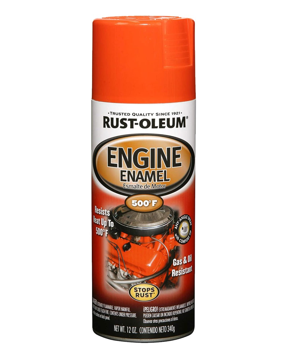 RustOleum Auto Engine Enamel Chevy Orange 12 Oz