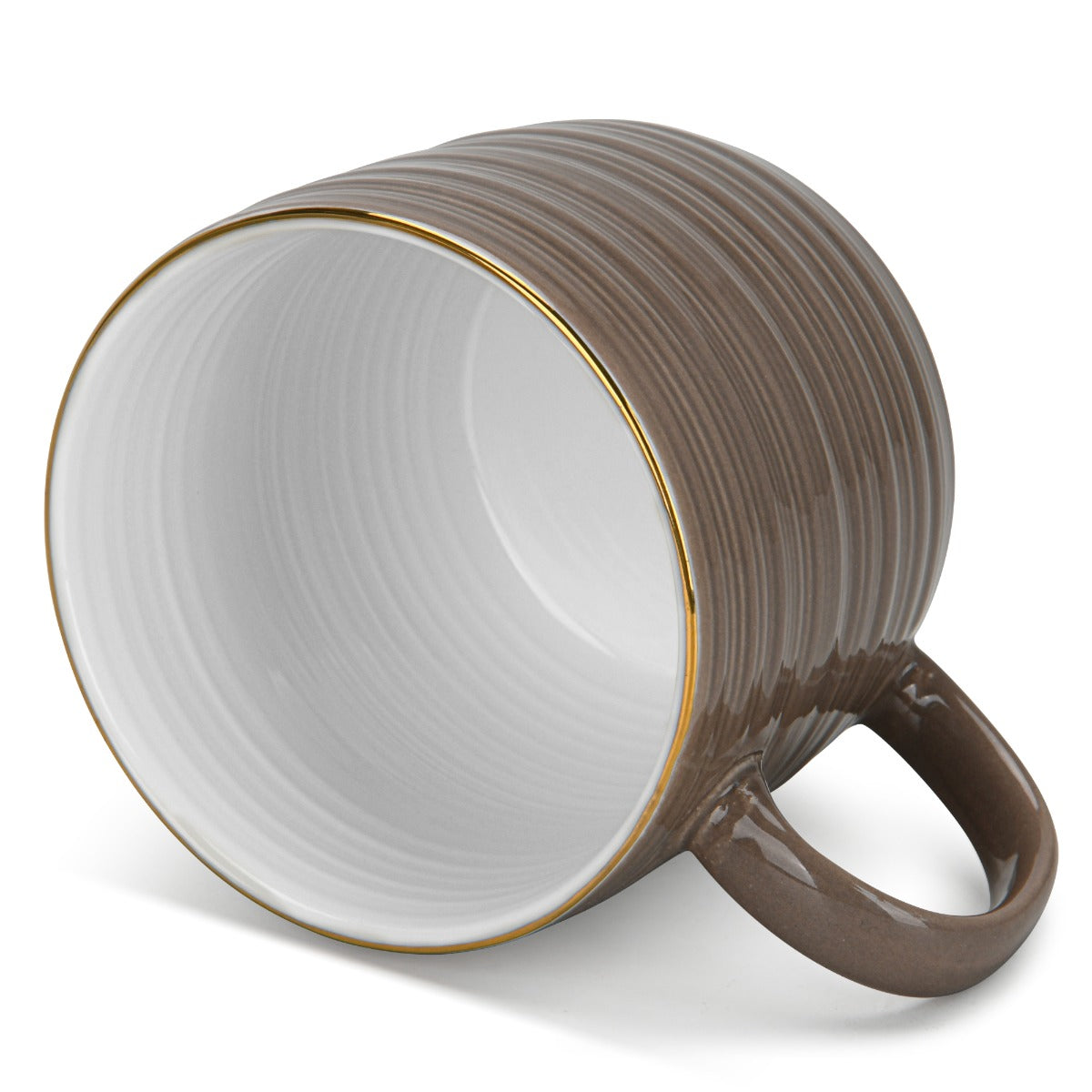 Fissman 2 Pieces Mugs Firmina Brown 350Ml New Bone China