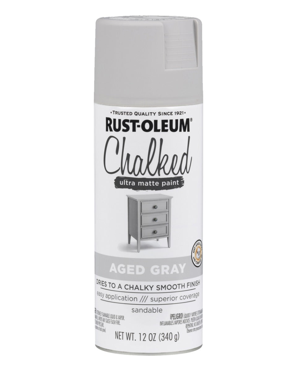 RustOeum 12Oz Aged Grey Chalk Spray