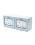 Veto Waterproof Switch and Socket 2 Gang 13A