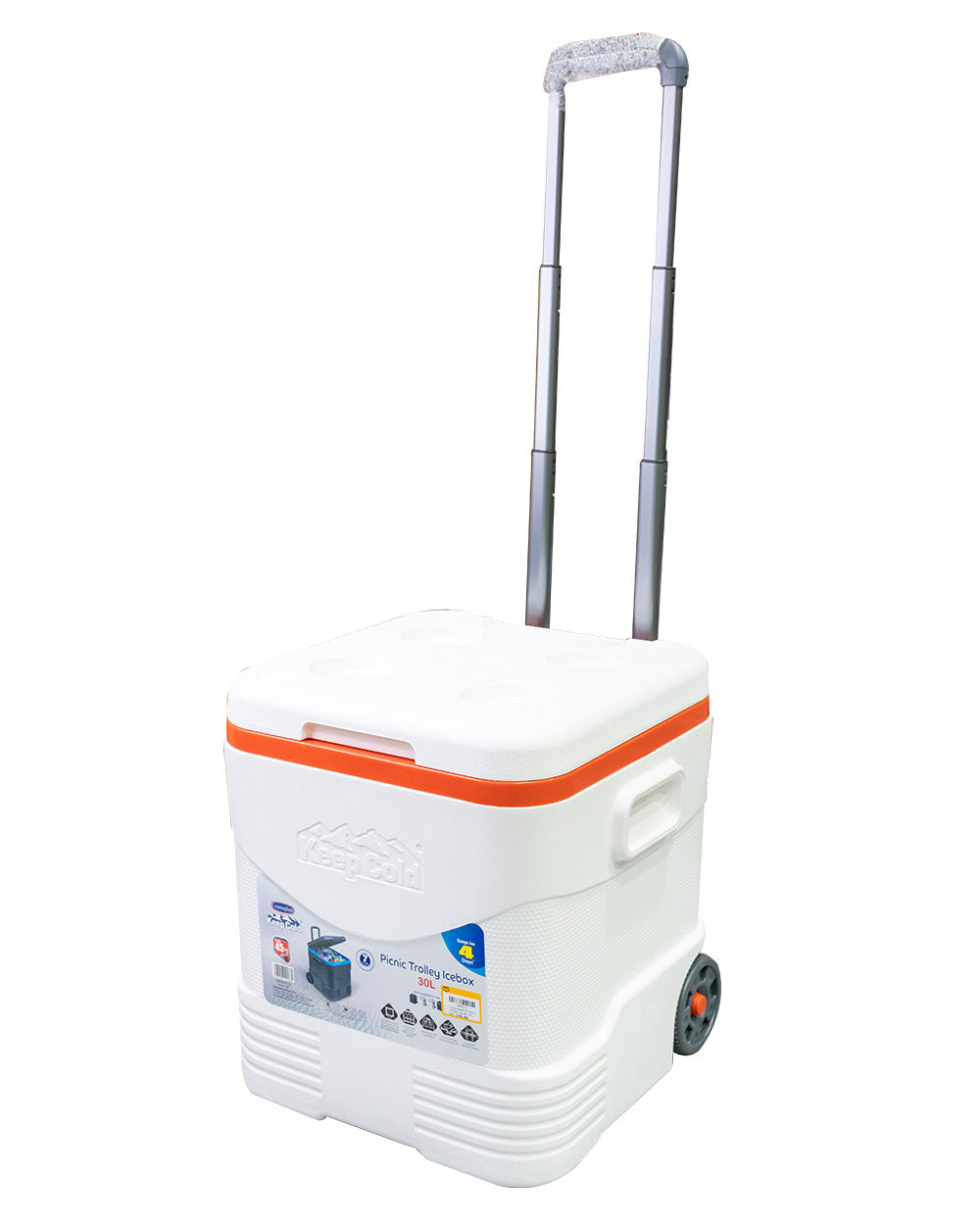 Cosmoplast KC Picnic Trolley Ice Box 30L White