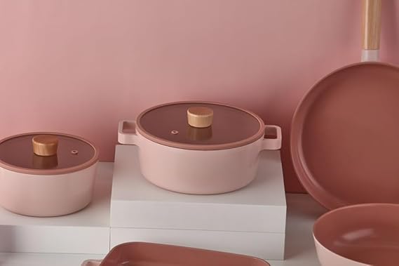 Neoflam Fika Cookware Mini Peach Set of 11