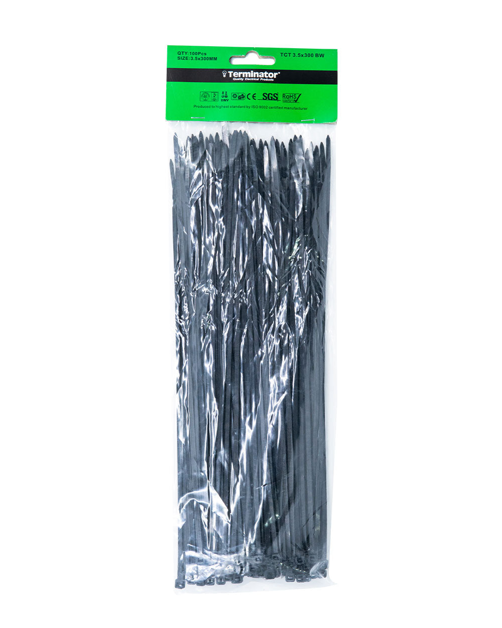 Terminator Cable Tie Black TCT 3.5X300 mm