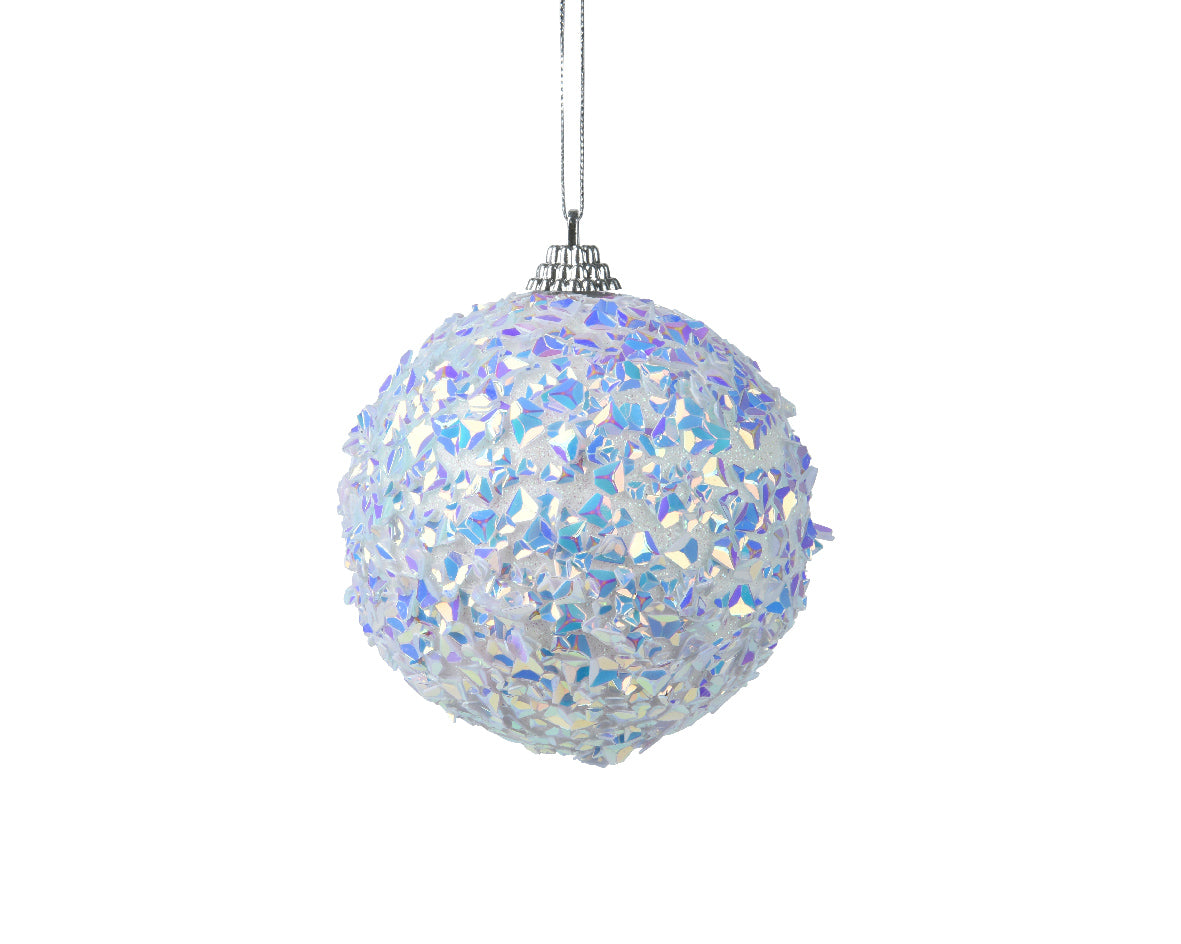 Homesmiths Bauble Foam Gloss White 8cm