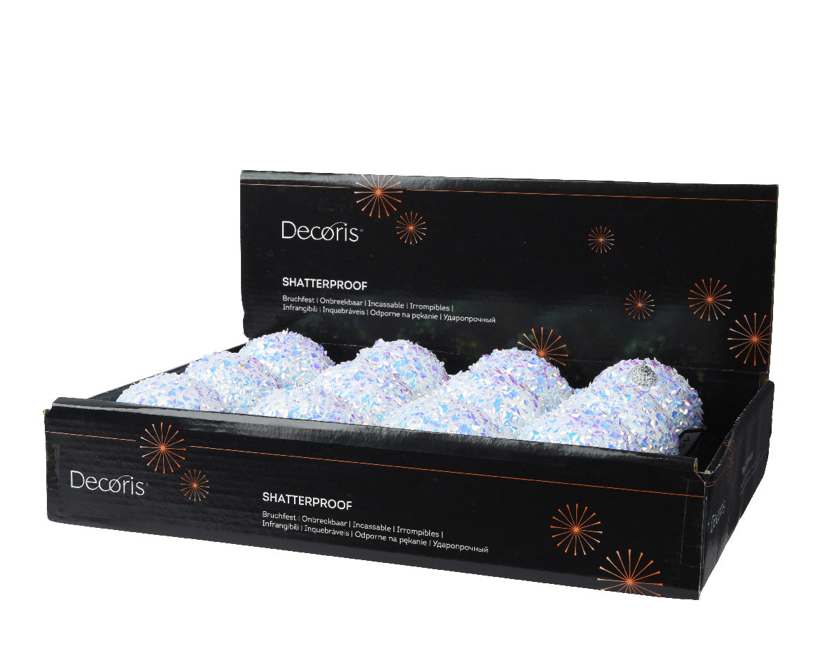 Homesmiths Bauble Foam Gloss White 10cm