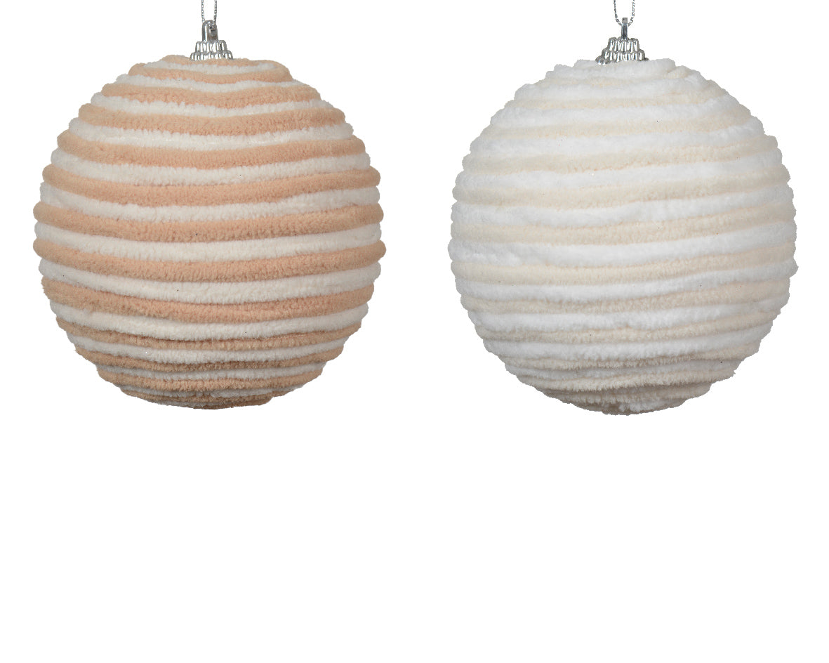 Homesmiths Bauble Foam 2 Colors Assorted Pearl + Pecan Brown Winter White + Pearl 10cm