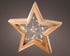 Homesmiths Micro LED Frame Light Wood Star Steady Nat Warm White