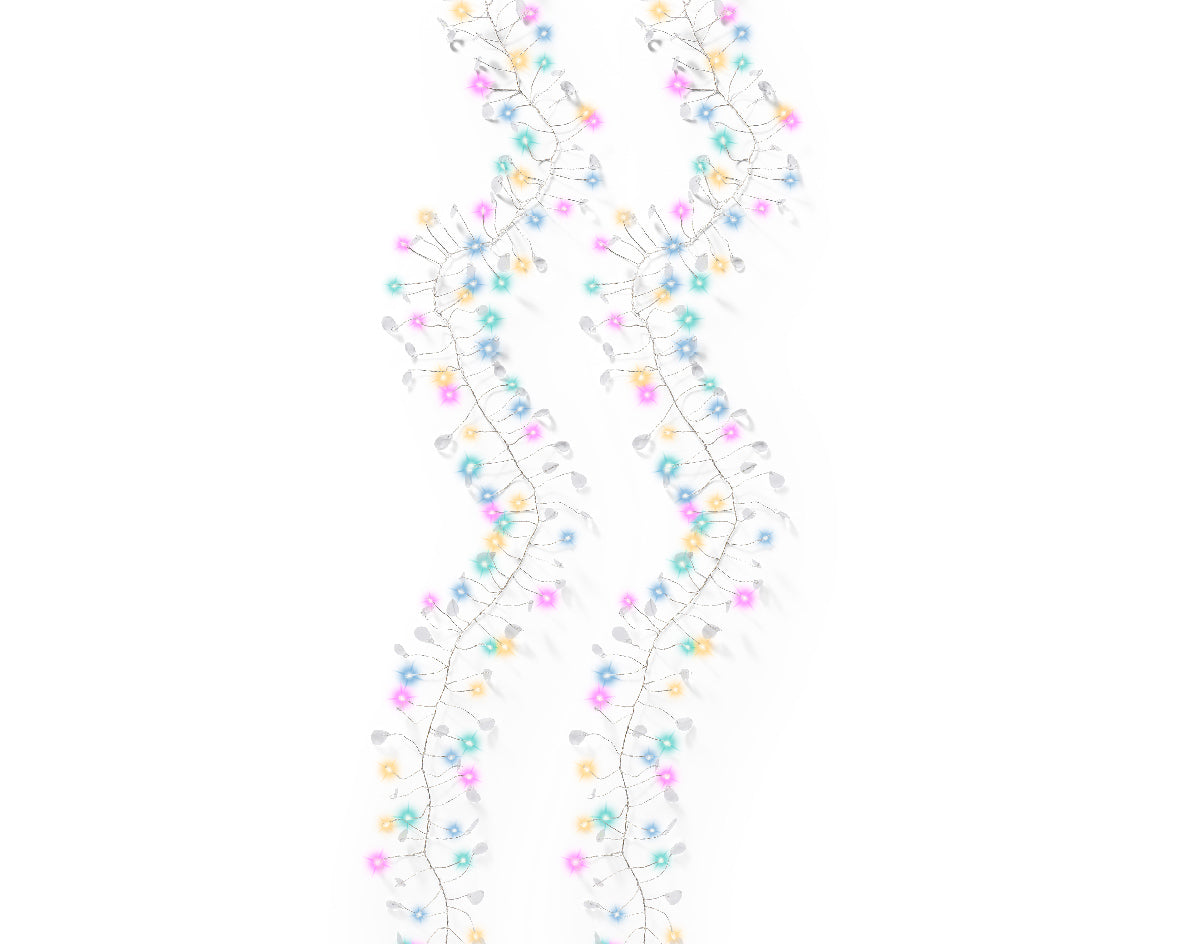 Homesmiths Micro LED String Lights Steady White Soft Multi 80L Battery