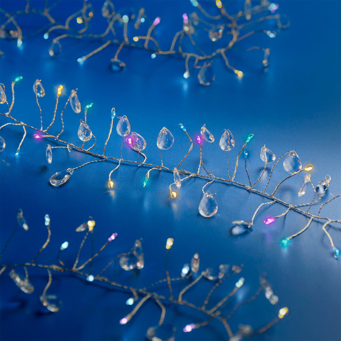 Homesmiths Micro LED String Lights Steady White Soft Multi 80L Battery