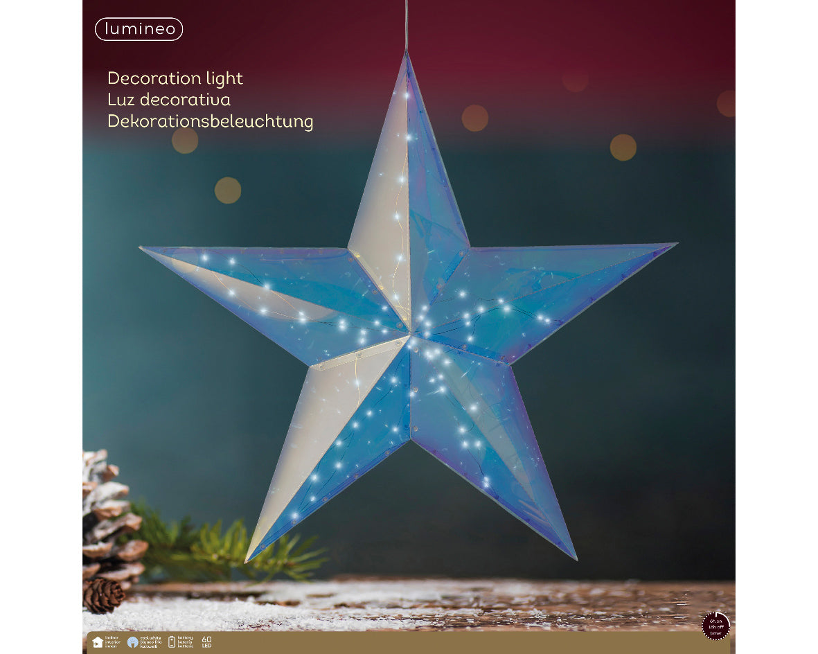 Homesmiths Micro LED Star Pet Steady Cool White 60cm