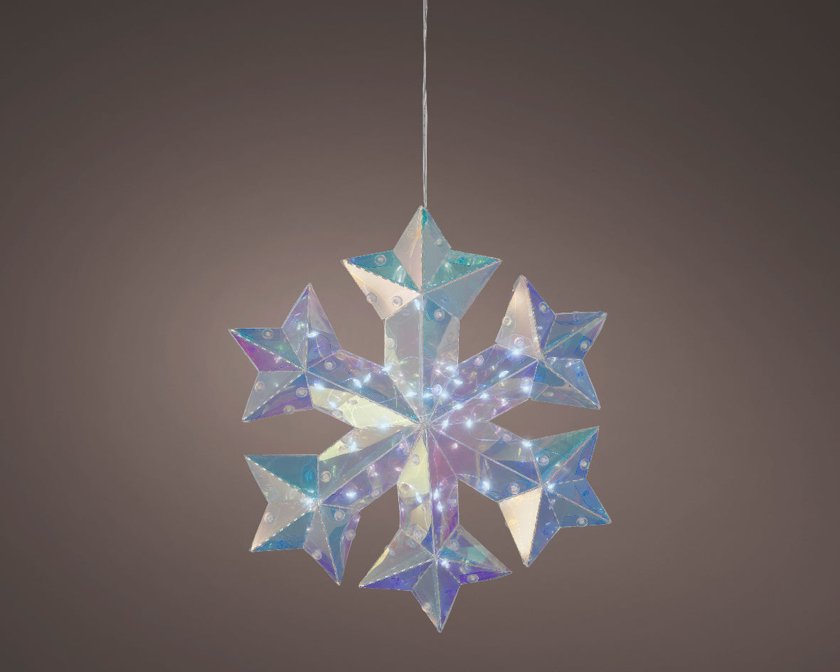 Homesmiths Micro LED Snowflake Pet Steady Cool White 21.9 cm