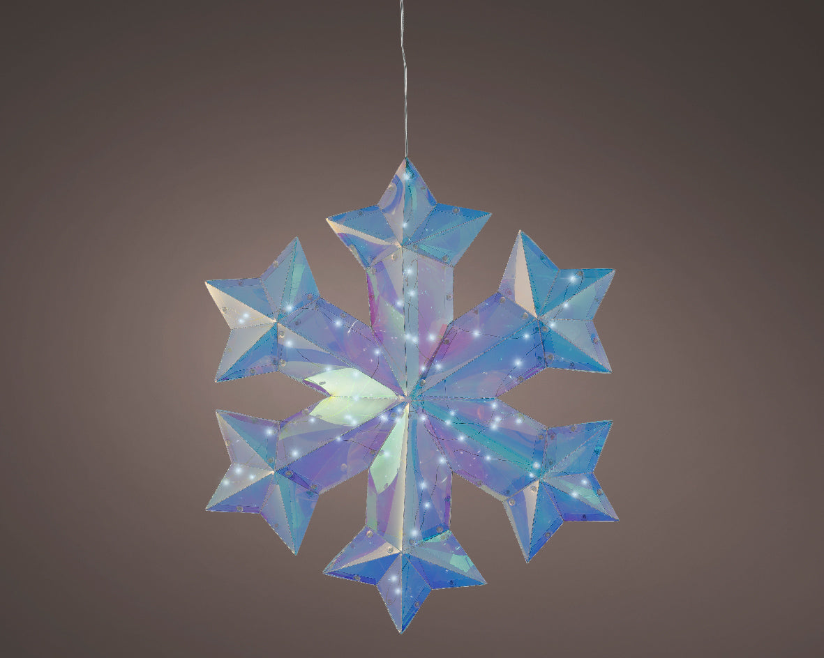 Homesmiths Micro LED Snowflake Pet Steady Cool White 39cm