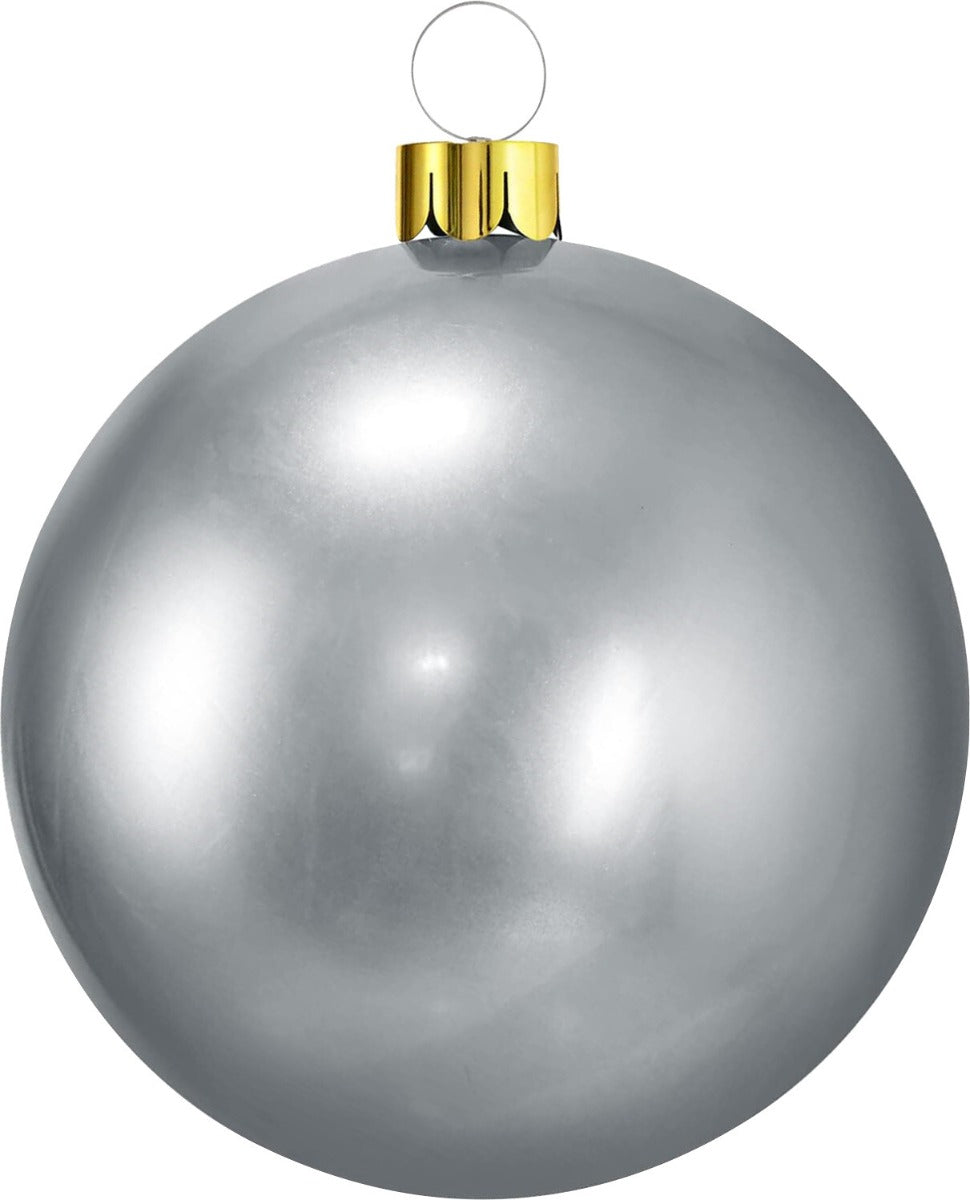 Homesmiths Xmas Ball Inflatable Dia 45cm Silver