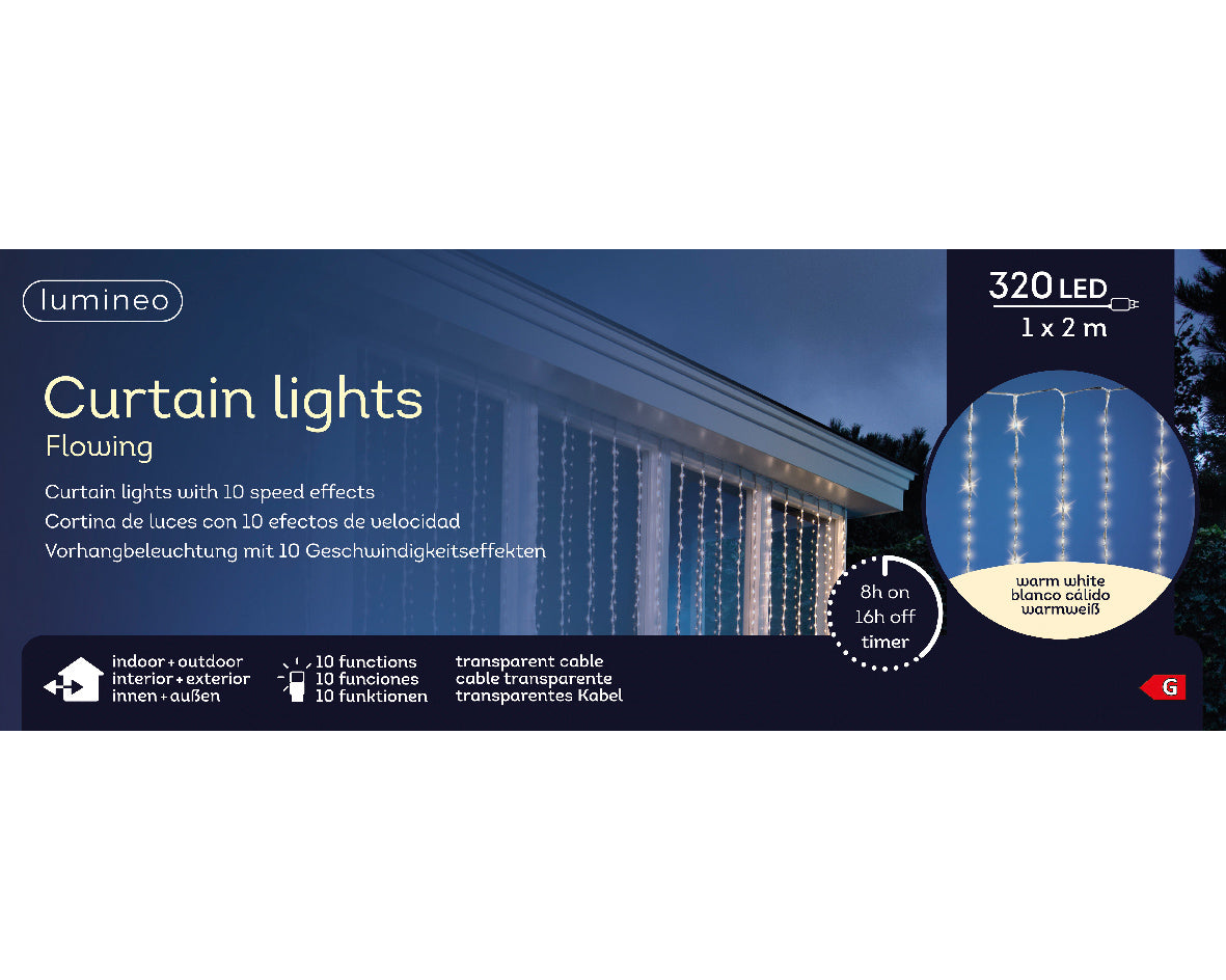 Kaemingk LED Balcony Lights Snowfall Function Outdoor