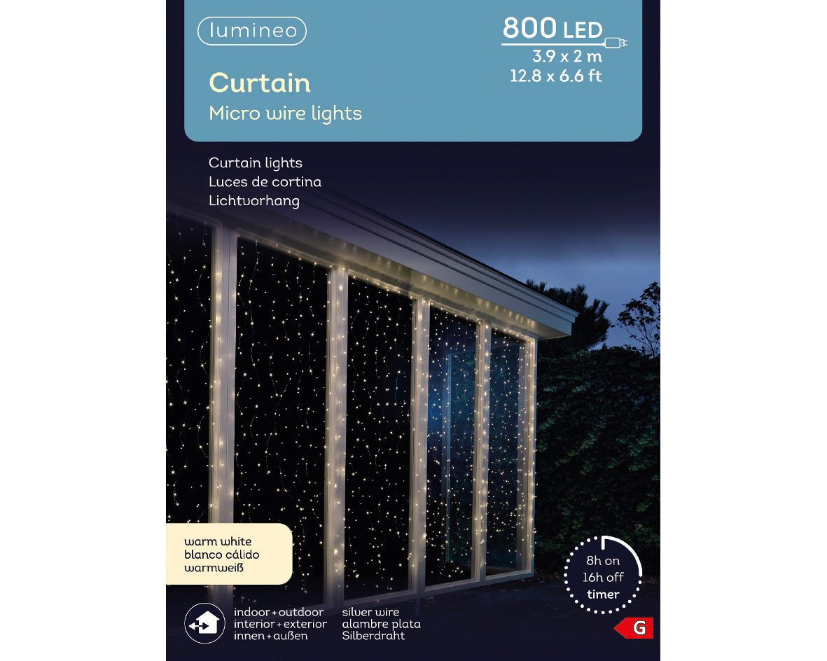 Kaemingk Micro LED Curtain Lights Outdoor