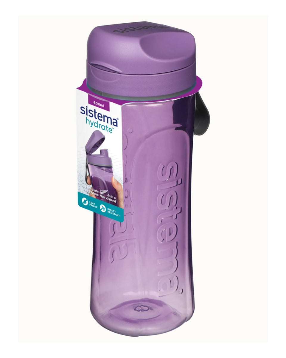 Sistema 600ml Tritan Swift Bottle Purple