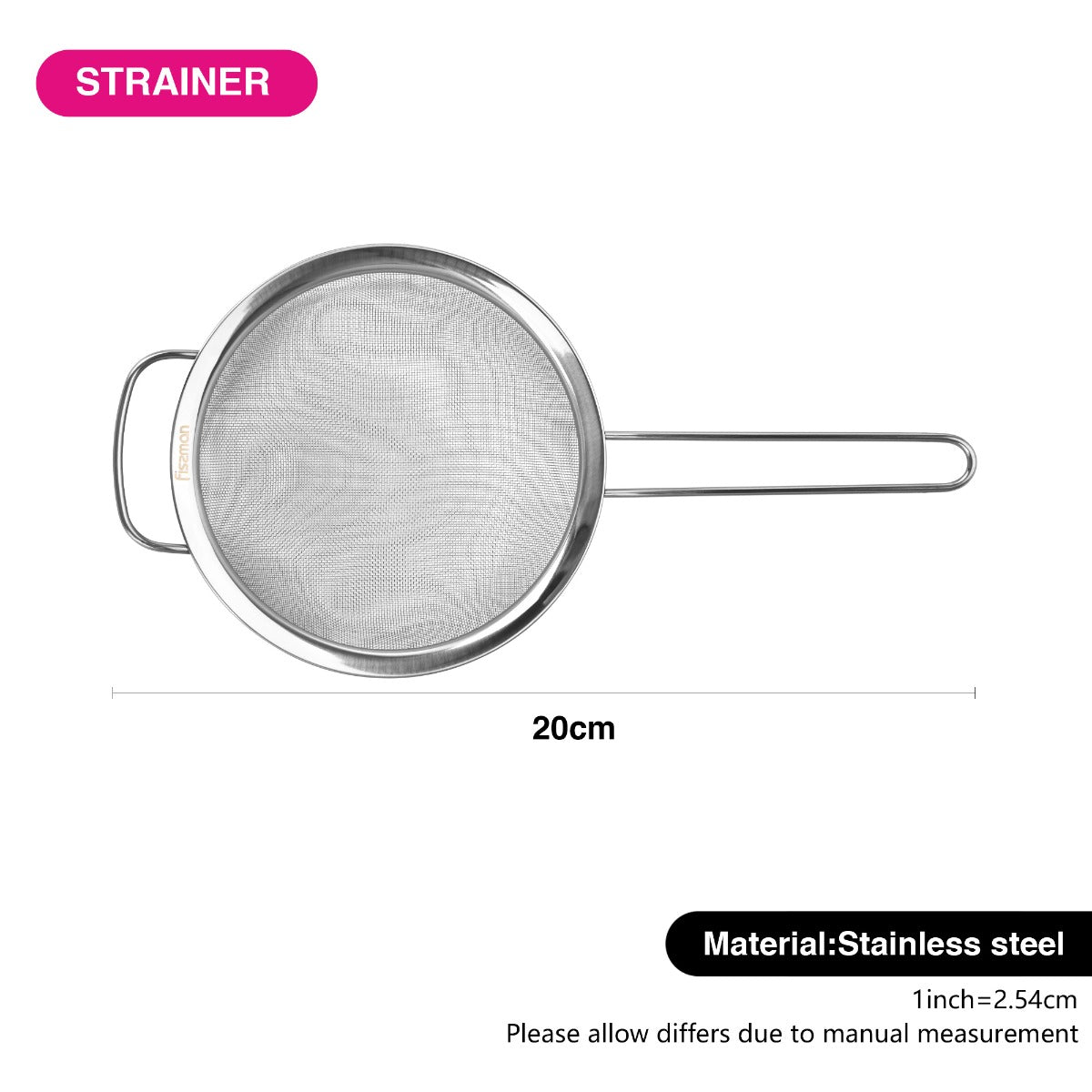 Fissman Strainer 20cm with Handle Steel