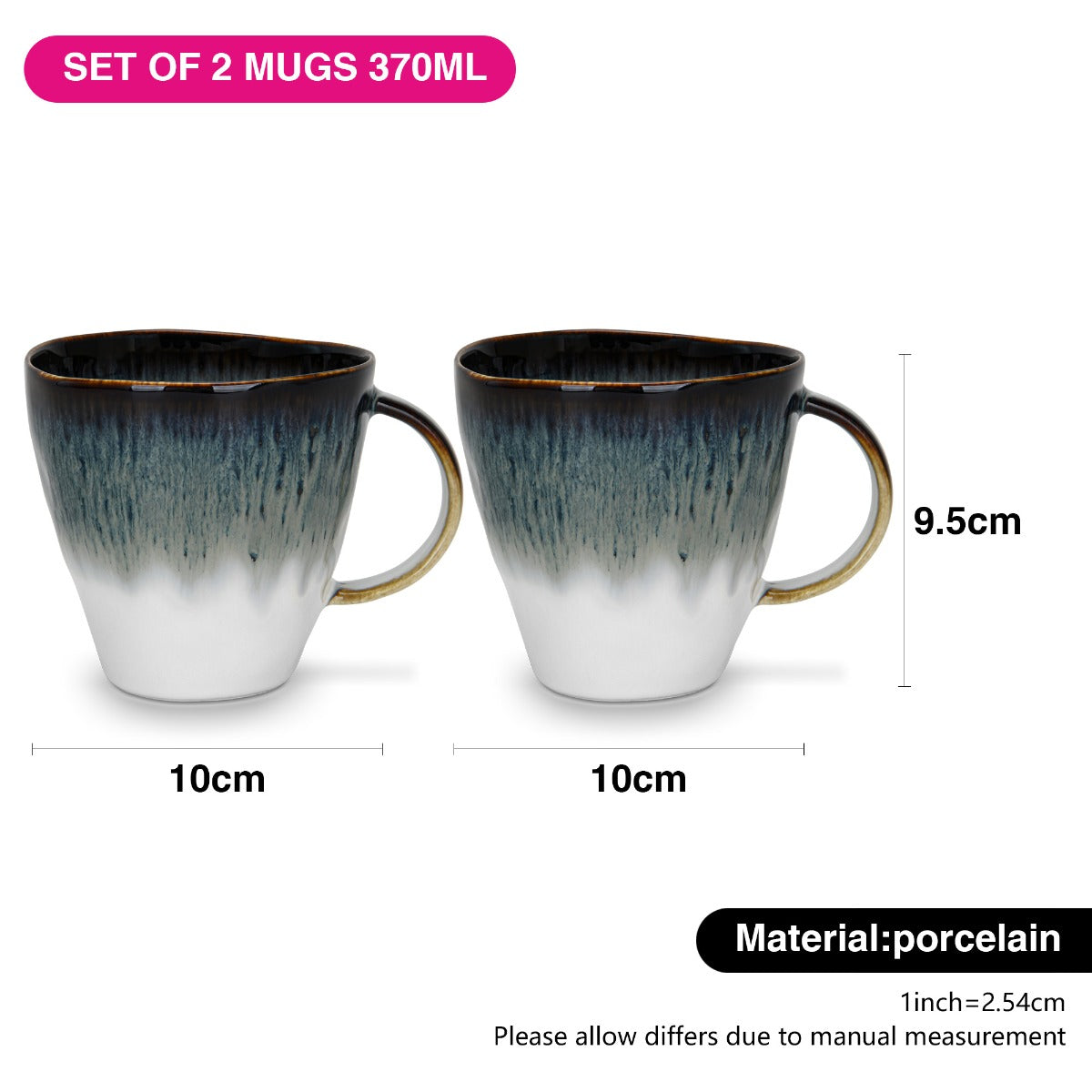 Fissman Galactica 370 ML Set of 2 Mugs