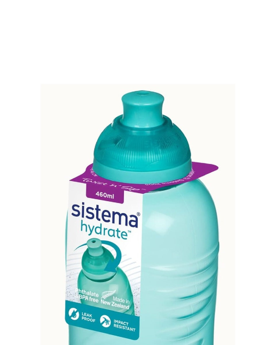 Sistema 460ml Squeeze Bottle Teal