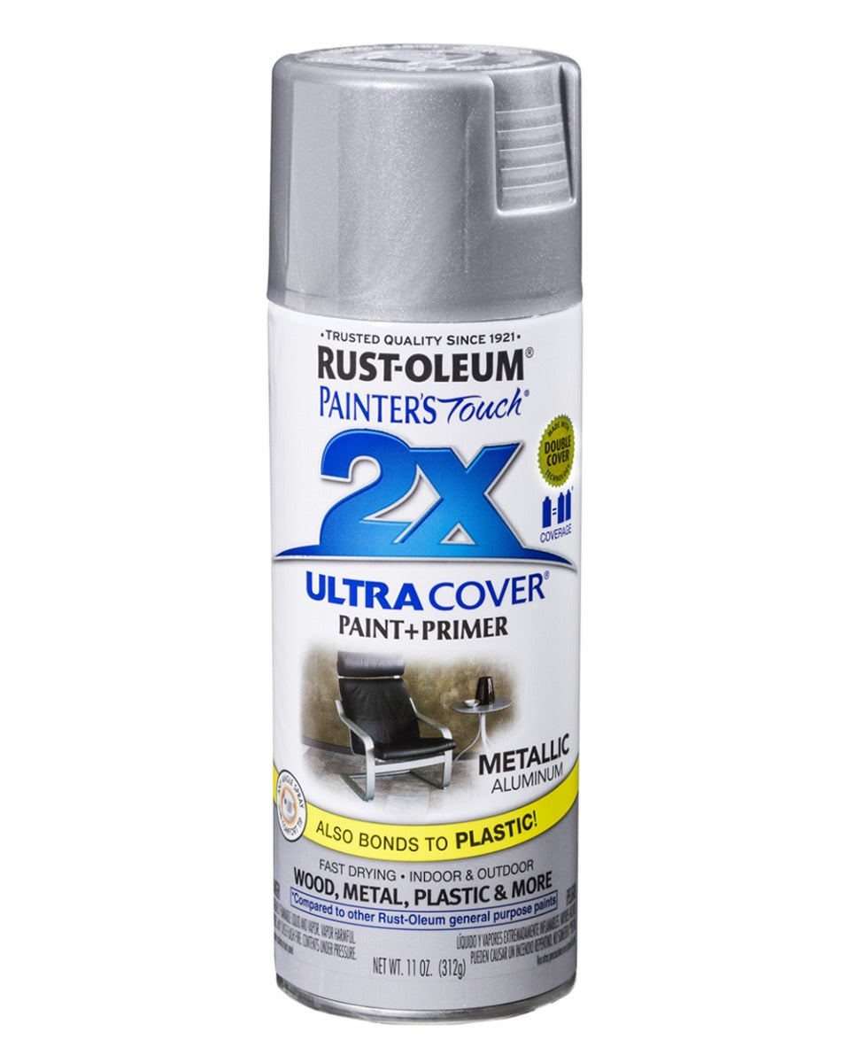 RustOleum PT 2X Ultra Cover Metallic Aluminium 12Oz