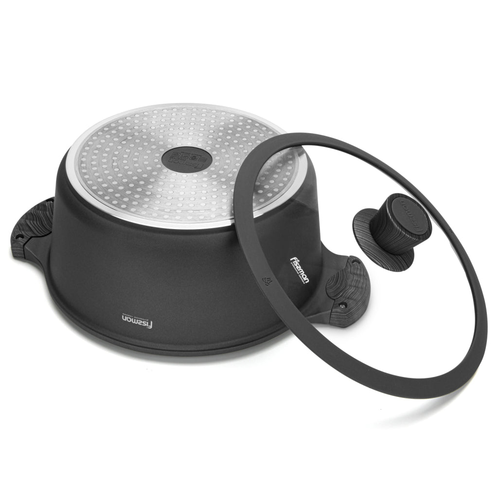 Fissman Stockpot Prestige 28x12.5 cm with Glass Lid