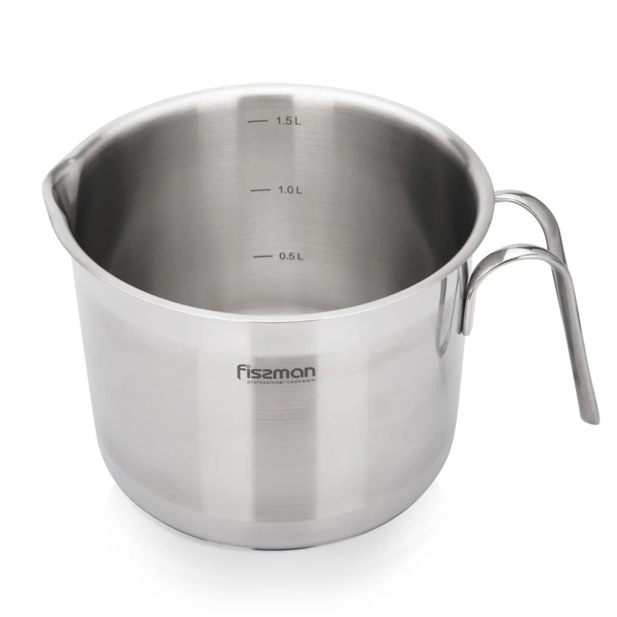 Fissman Stainless Steel Milk Pot 14 x 11cm Silver 1.5L