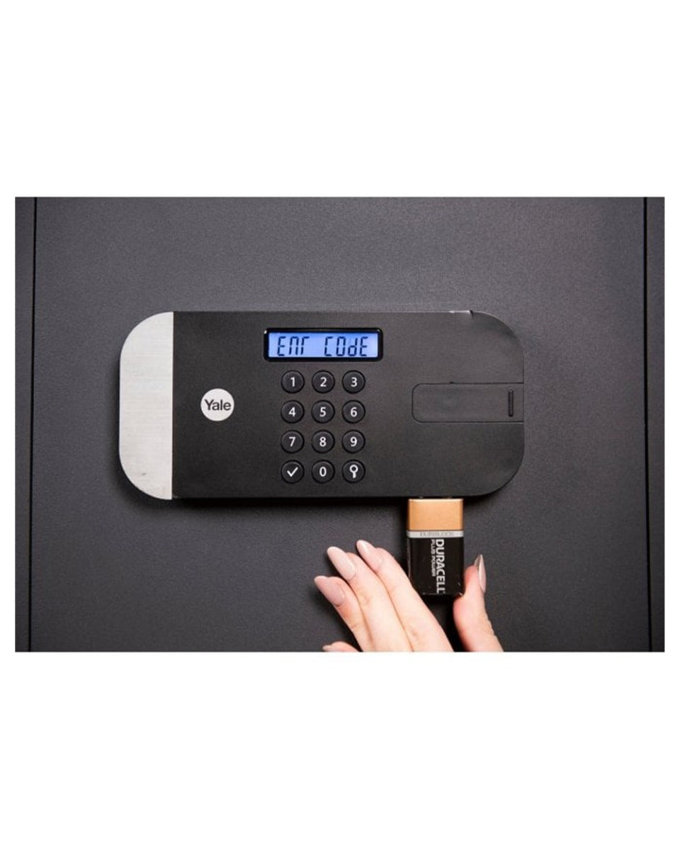 Yale Maximum Security Home Safe with Fingerprint 18.6L Black