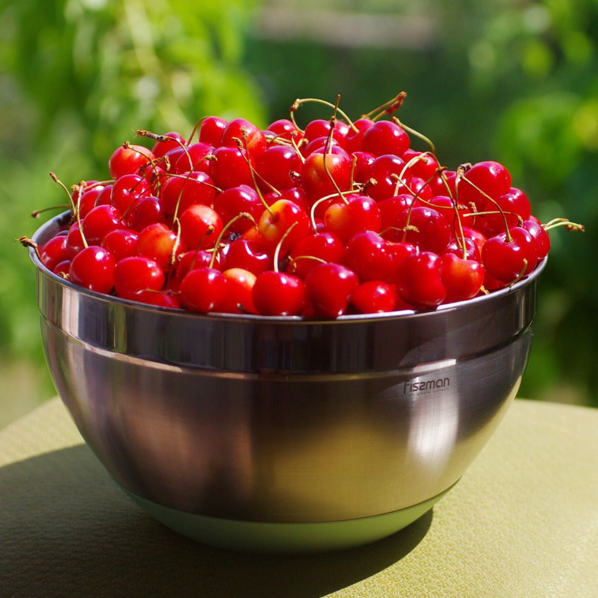 Fissman 3 Liter Mixing Bowl Stainless Steel 18/10 (Inox 304) Green