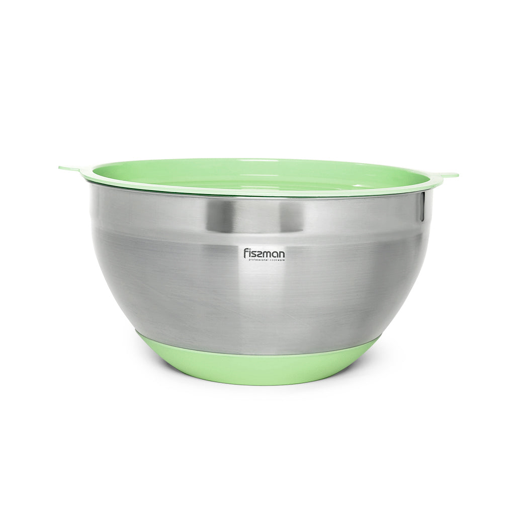 Fissman 1.5 Liter Mixing Bowl Stainless Steel 18/10 (Inox 304) Green