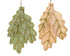 Homesmiths Leaves Felt Glitters Cream Green 16.5cm