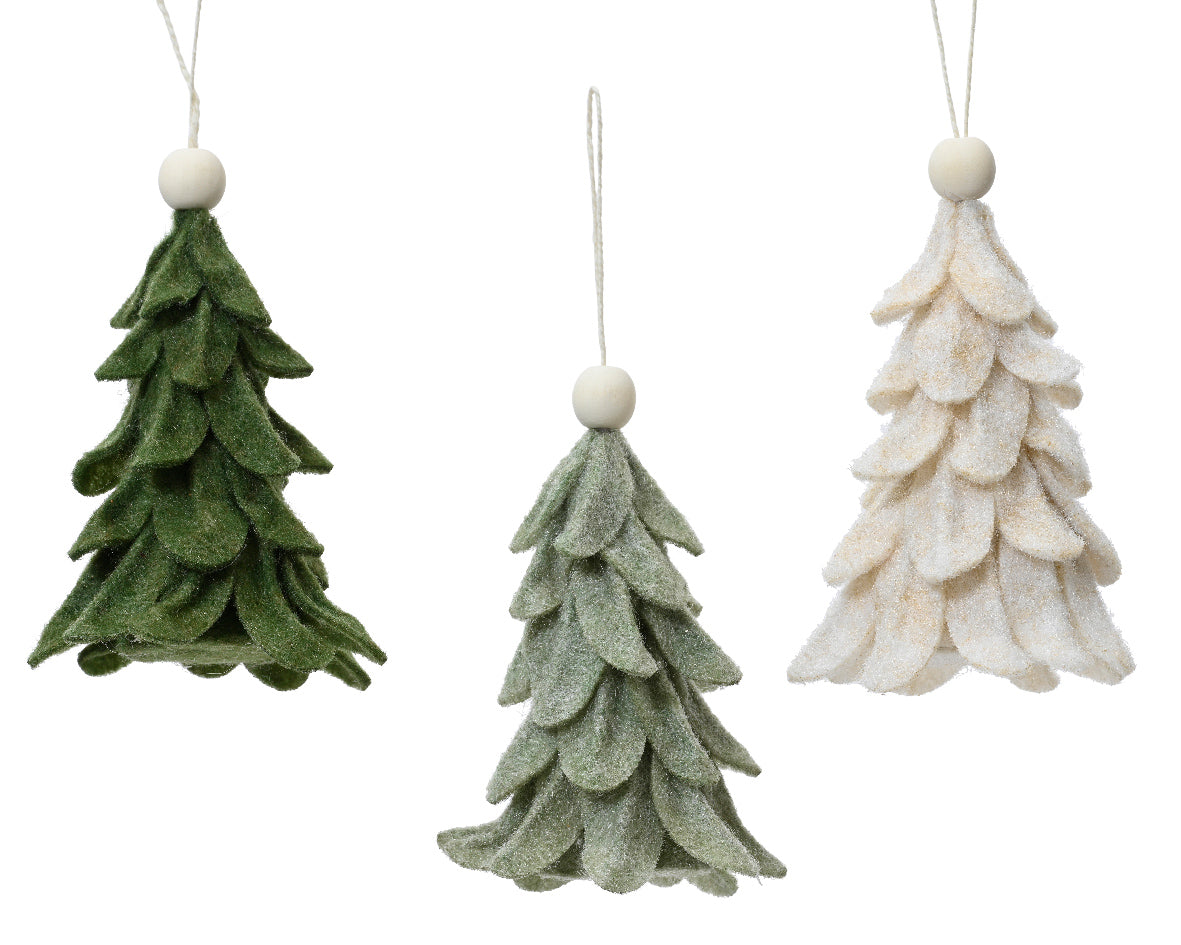 Homesmiths Tree Felt Wooden Bead Assorted